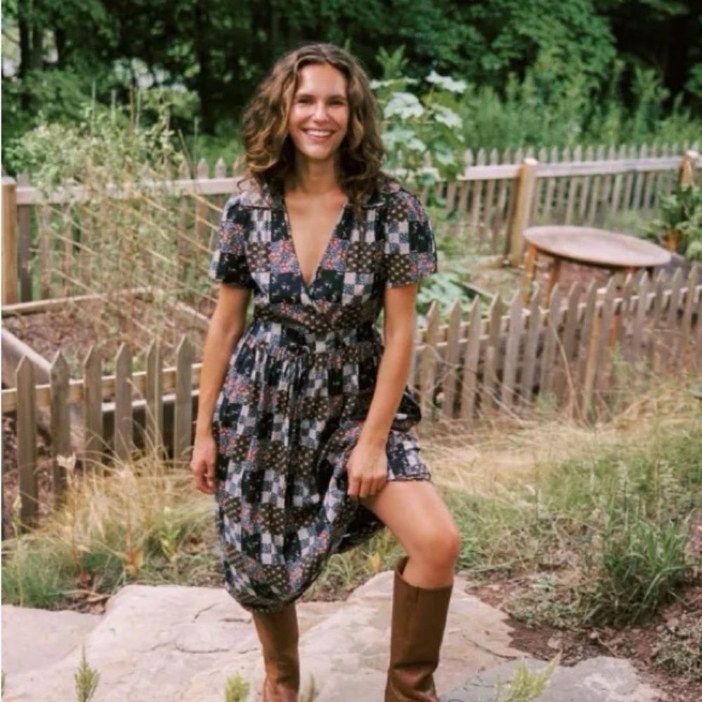 Christy Dawn “The Dawn” Dress in Harvest Patchwork